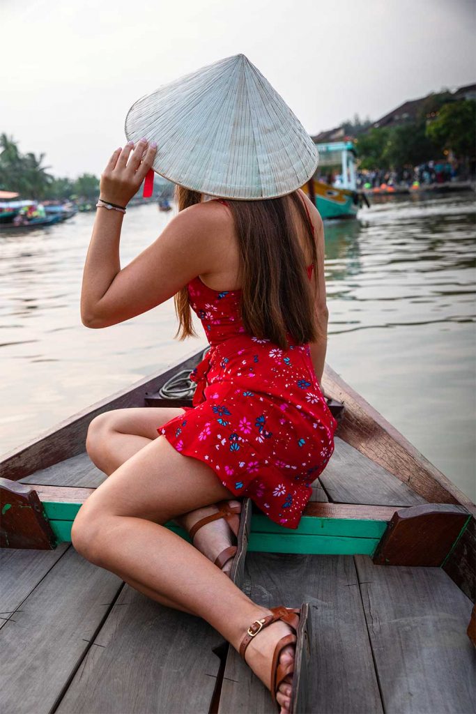 Taking a boat tour in Hoi An