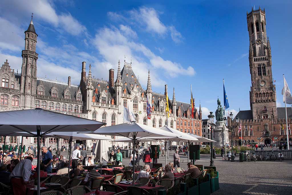 Bruges Markt Square and Belfry Tower