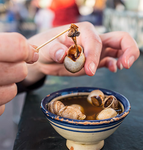 babbouche snail soup dish in marrakech