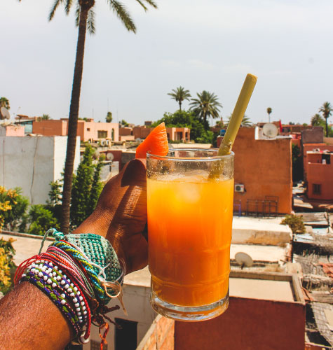 orange juice in marrakesh