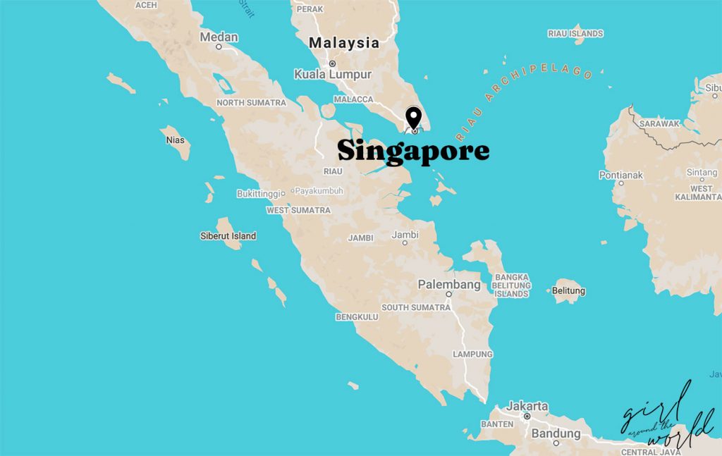 where is singapore map