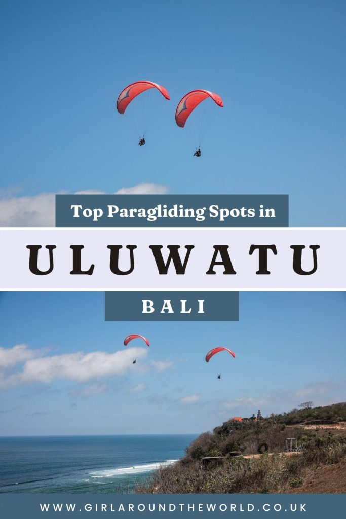 Top paragliding spots in Uluwatu Bali