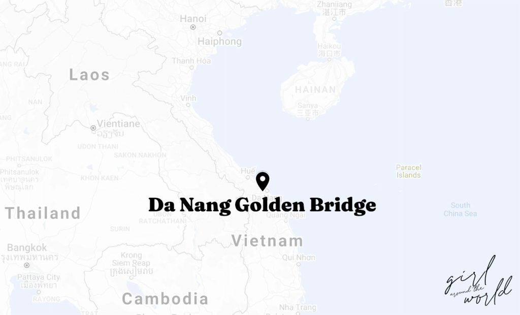 da nang golde bridge map