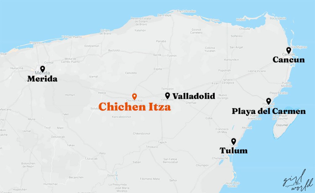 Chichen-Itza-Map