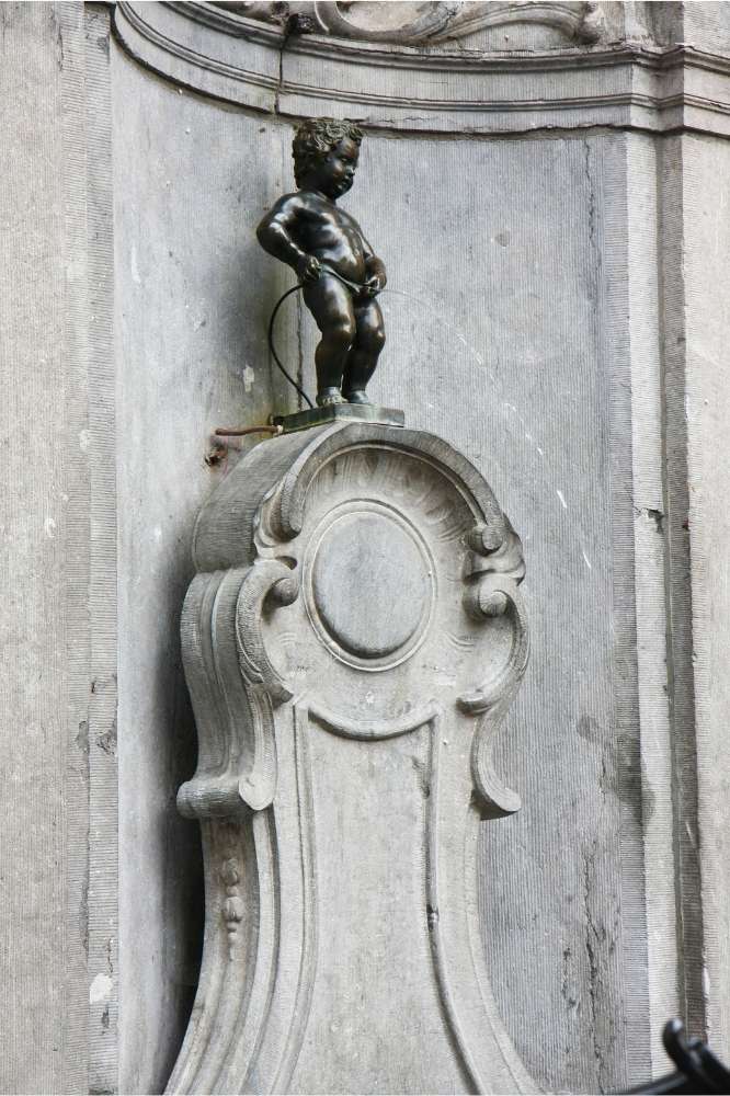Manneken Pis in Brussels, Belgium